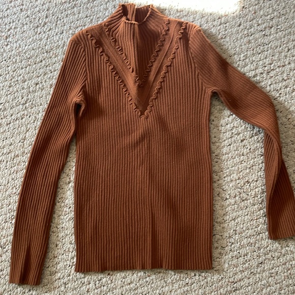 English Factory Mini Ruffle Sweater Top - Picture 4 of 8